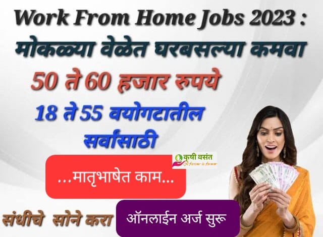 Work Form Home घर बसल्या काम करा आणि कमवा 50 ते 60 हजार रुपये महिना