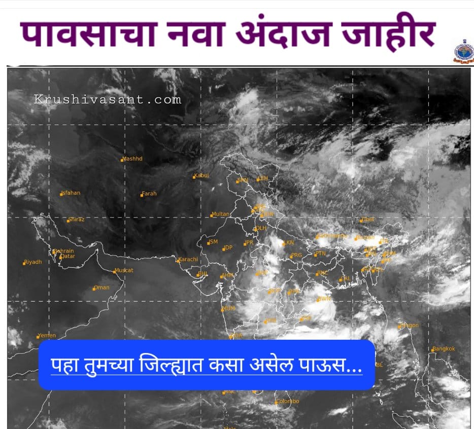 Monsoon forecast 2023| पावसाचा नवा अंदाज जाहीर