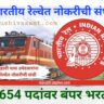 8th pass railway jobs दहावी पास उमेदवारांना भारतीय रेल्वेत नोकरीची संधी, 3654 पदांवर बंपर भरती